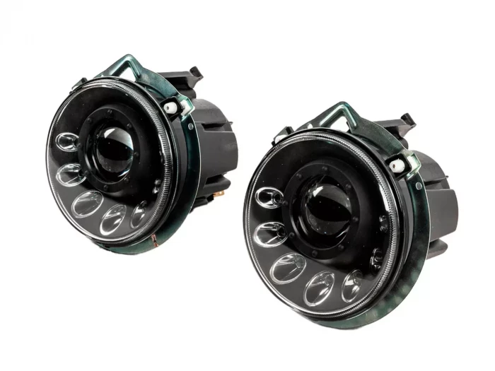 Фары Mercedes G W463 (06-18) - Manor стиль (черные) 2