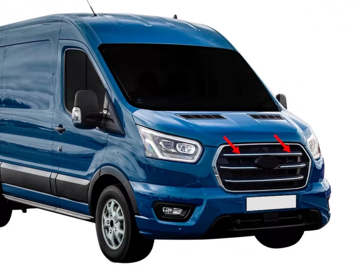 Хром накладки на решітку Ford Transit Mk9 (20-) - Omsa 5