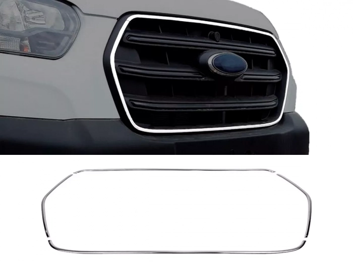 Хром обведення навколо решітки Ford Transit Mk9 (20-) - Carmos 1