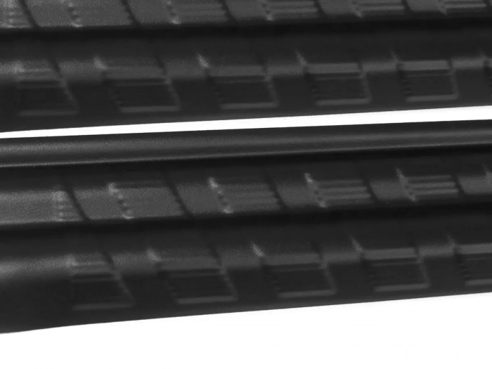 Накладки на дверные пороги Mercedes Sprinter W906 (06-18) - ABS (чёрные) 7