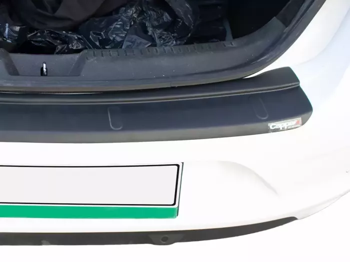 Накладка на задний бампер Renault Megane IV (16-27) Седан - ABS (чёрная) 5
