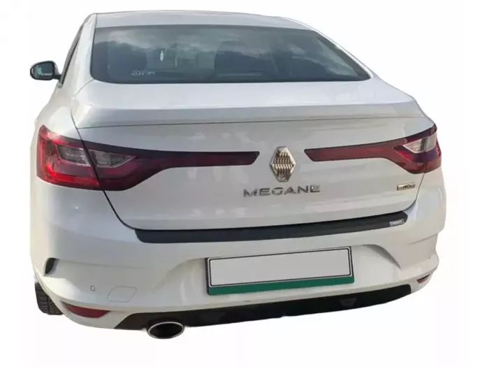 Накладка на задний бампер Renault Megane IV (16-27) Седан - ABS (чёрная) 7