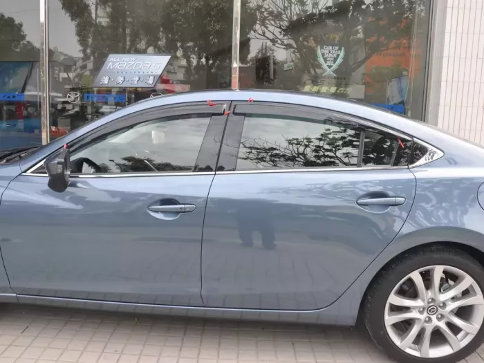 Дефлектори вікон Mazda 6 III (GJ; 12-24) Седан - Hic (накладні) 7