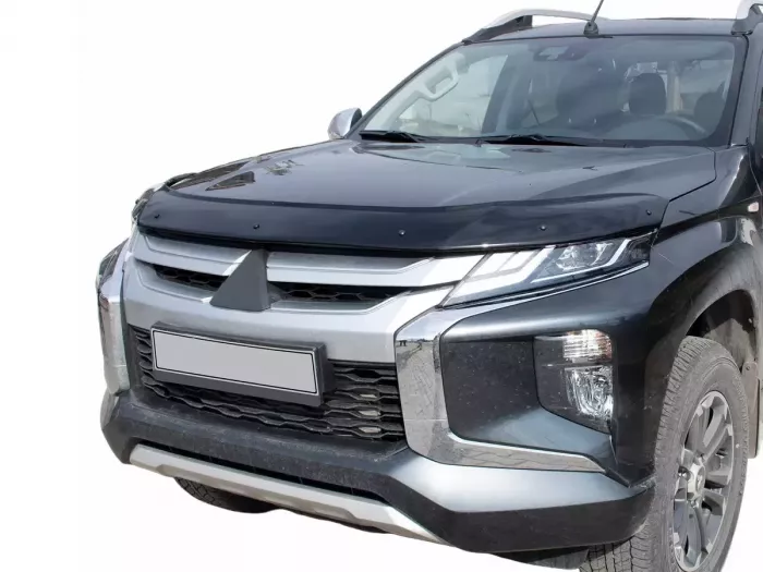 Дефлектор капота Mitsubishi L200 V (19-23) рестайлинг - Cappafe 7