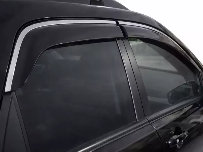 Дефлектори вікон Kia Sportage II (JE; 04-10) - Niken (з хром молдингом) 6