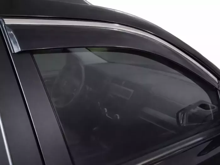 Дефлектори вікон Kia Sportage II (JE; 04-10) - Niken (з хром молдингом) 7