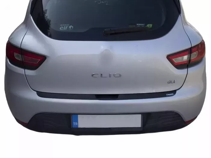 Накладка на задний бампер Renault Clio IV (12-19) Hatchback - ABS (чёрная) 8