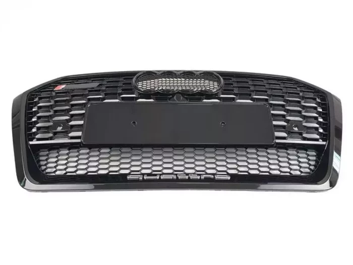 Решётка радиатора Audi Q5 II (FY; 17-21) - RS стиль (чёрная) 2