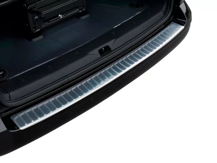 Накладка на задній бампер VW T6/T6.1 (15-23) розпашні двері - Omsa (глянцева) 4