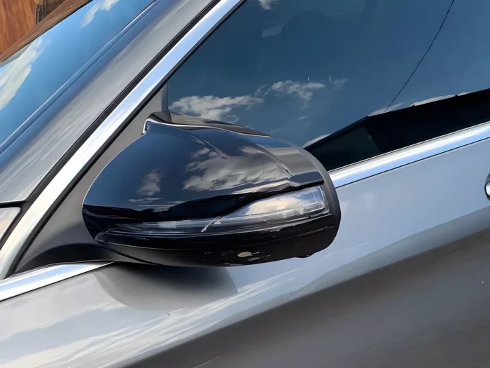Накладки на дзеркала MB W247 W205 W213 W222 X253 C253 - AMG стиль (чорні) 6