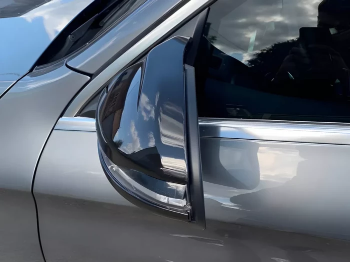 Накладки на дзеркала MB W247 W205 W213 W222 X253 C253 - AMG стиль (чорні) 7