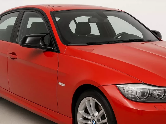 Накладки на дзеркала BMW 3 E90 / E91 / E92 / E93 LCI - M-стиль (чорні) 6