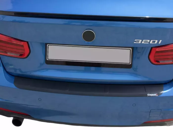 Накладка на задній бампер BMW 3 F30 (12-19) - ABS (чорна) 4