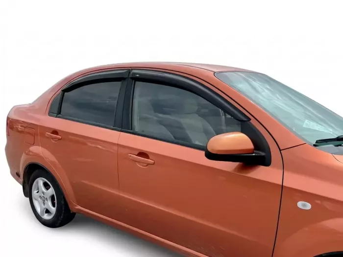 Дефлекторы окон Chevrolet Aveo T250 (06-11) Седан - Hic (накладные) 2