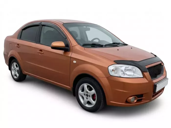 Дефлекторы окон Chevrolet Aveo T250 (06-11) Седан - Hic (накладные) 4