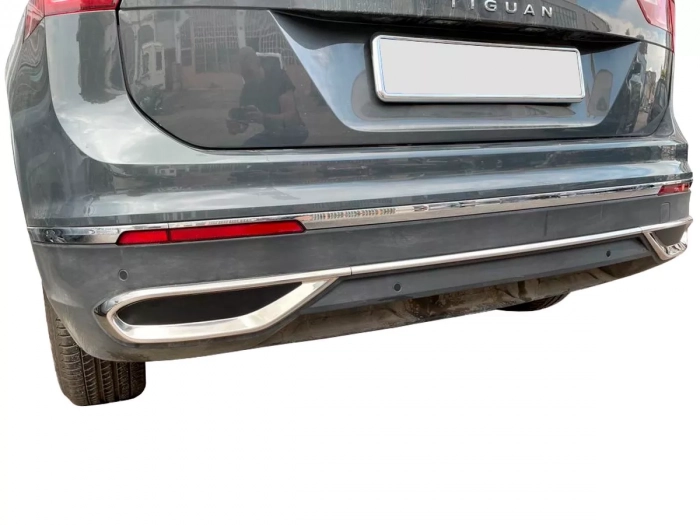 Хром імітатори насадок дифузора VW Tiguan II (20-23) - Carmos 4