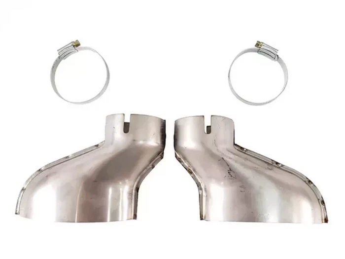 Дифузор заднього бампера Audi A6 C7 (14-18) рестайлінг - RS6 стиль (чорний) 3