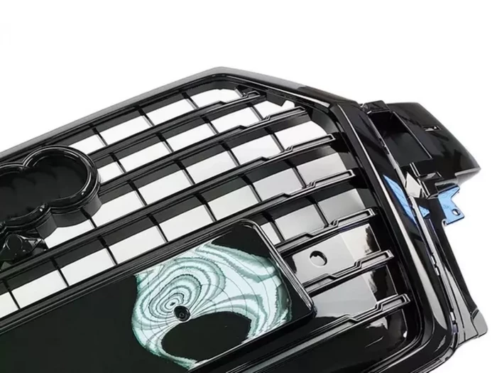 Решітка радіатора Audi Q7 II (4M; 16-20) - SQ7 стиль (чорна) 4