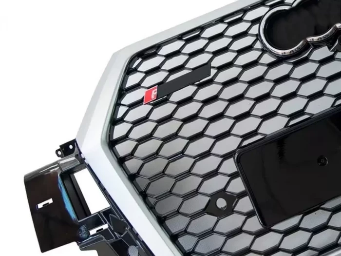 Решітка радіатора Audi Q7 II (4M; 16-20) - RSQ7 стиль (срібна) 3