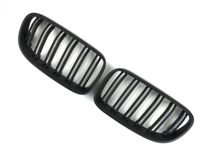 Решётка BMW E92 / E93 LCI (10-13) - двойные рёбра (матовая) 3