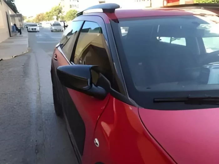 Кришки дзеркал Citroen C-Elysee / Cactus / Peugeot 301 - Batman-стиль (чорні) 8