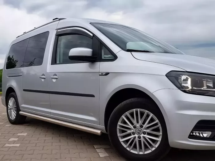 Дефлекторы окон VW Caddy III (2K; 04-20) - Niken (хром молдинг) 6