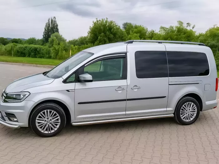 Дефлекторы окон VW Caddy III (2K; 04-20) - Niken (хром молдинг) 7