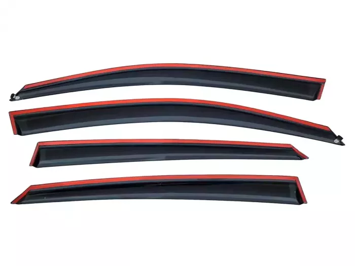 Дефлекторы окон Honda Civic X (16-21) Sedan - Niken (с хром молдингом) 3
