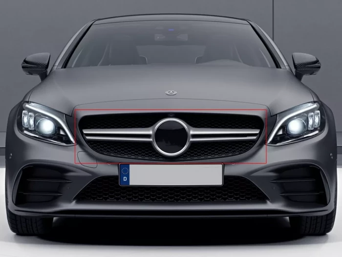 Решітка Mercedes C W205 (18-21) рестайлінг - AMG стиль 3