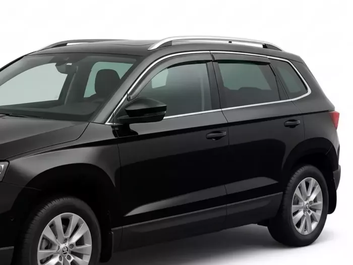 Дефлектори вікон Skoda Kamiq (NW4; 19-) - Niken (з хром молдингом) 4