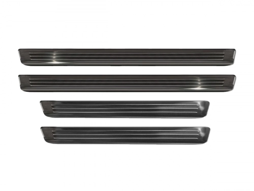 Накладки на пороги Skoda Kodiaq II (24-) - Avisa (чёрные) 1