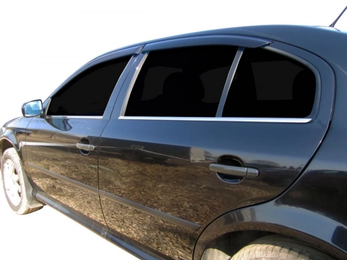 Хром нижние молдинги окон Skoda Octavia I (A4; 96-10) Liftback 4