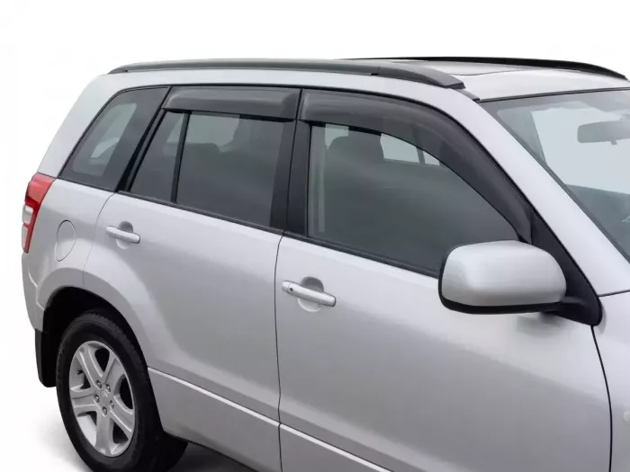 Дефлекторы окон Suzuki Grand Vitara II (JT; 05-17) - Hawk (накладные) 6