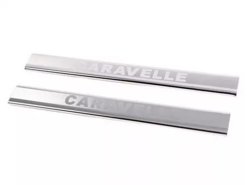 Накладки на дверные пороги VW T4 Caravelle (90-03) - Carmos 1