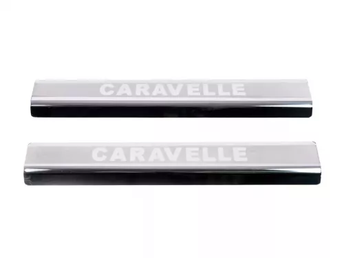 Накладки на дверні пороги VW T5 Caravelle (03-15) - Carmos 2