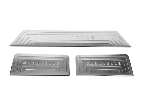 Накладки на внутрішні пороги VW T5 Caravelle (03-15) - Omsa (3 шт) 1