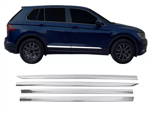 Хром молдинги на двери VW Tiguan Allspace (17-23) - Omsa 1