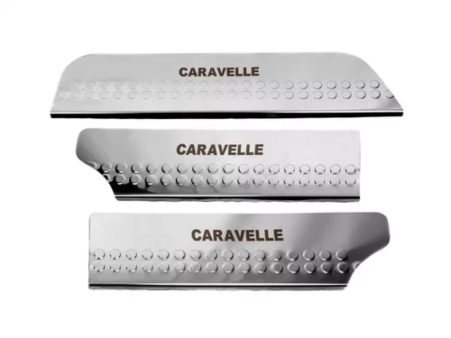 Накладки на внутренние пороги VW T4 Caravelle (90-03) - Carmos (3 шт) 1