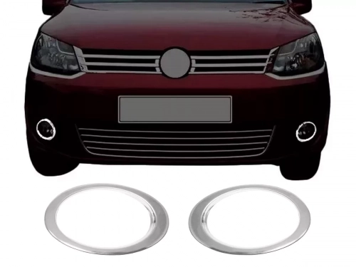 Хром накладки на протитуманки VW Caddy III (10-14) - Omsa Line 1
