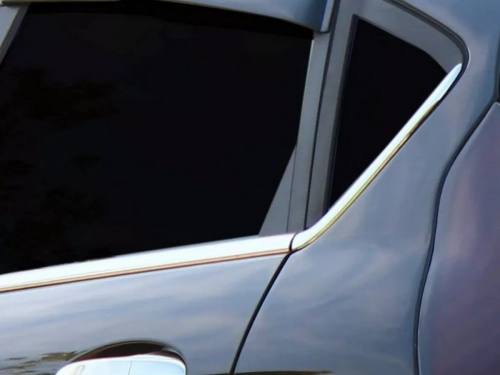 Хром нижні молдинги вікон Ford Fiesta Mk7 (08-16) 5D - Omsa Line 3