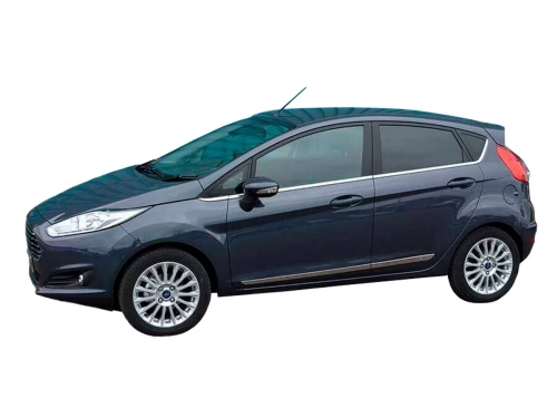 Хром нижні молдинги вікон Ford Fiesta Mk7 (08-16) 5D - Omsa Line 4