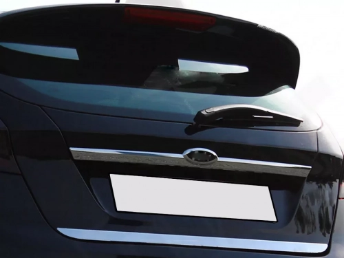 Хром накладка над номером Ford Fiesta Mk7 (08-16) - Omsa Line 4