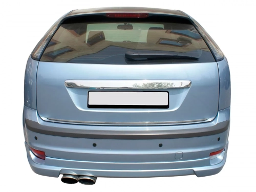 Хром накладка над номером Ford Focus II (04-08) Хетчбек - Omsa Line 4