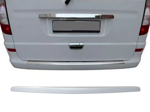 Хром накладка над номером Mercedes Vito W639 (03-14) 1-двері - Omsa 1