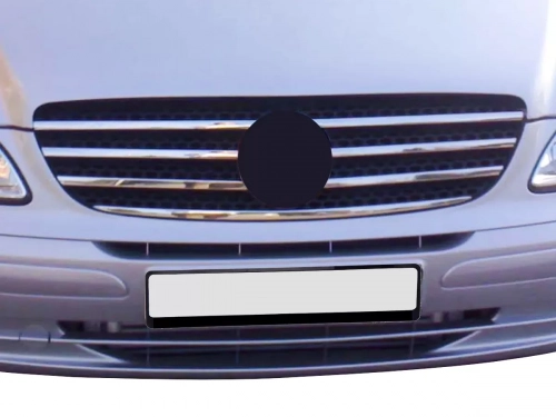 Хром накладки на решітку Mercedes Vito W639 (03-10) - Omsa 8