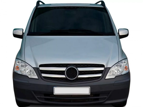 Хром накладки на решітку Mercedes Vito W639 (10-14) рестайлінг - Omsa 4
