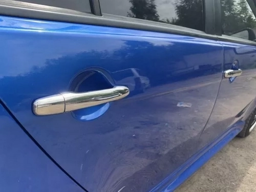 Хром накладки на ручки Mitsubishi Lancer X (07-15) – Carmos (с сенсорами) 4