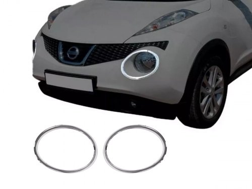 Хром накладки на фари Nissan Juke I (F15; 10-14) - Omsa 1