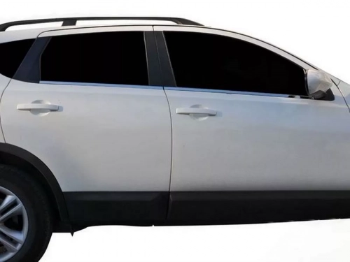 Хром нижние молдинги окон Nissan Qashqai I (J10; 07-13) - Omsa Line 2