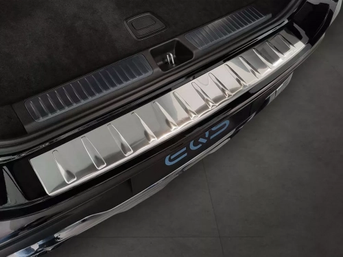 Накладка на задній бампер Mercedes EQS SUV I (X296; 22-) - Avisa (срібна) 4